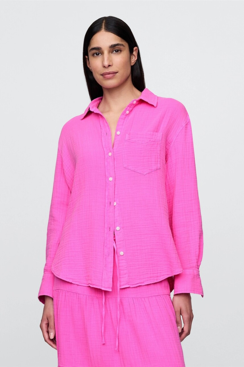 Camisa Muselina Mujer Standout Pink