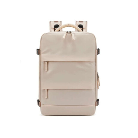 Mochila De Viaje Expandible Beige