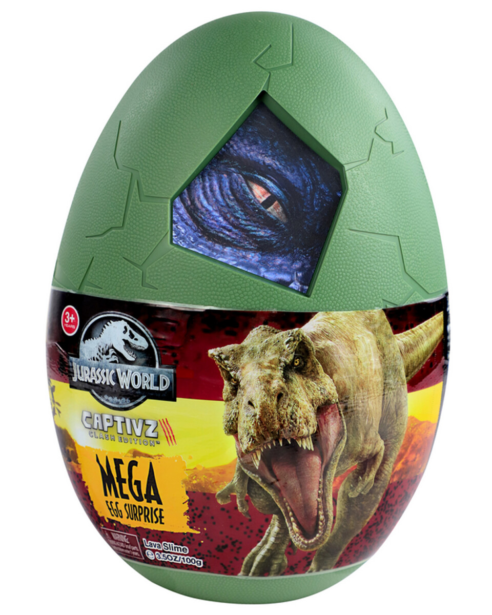 Mega huevo sorpresa Dinosaurio Jurassic World Captivz Mega Egg 8 piezas 