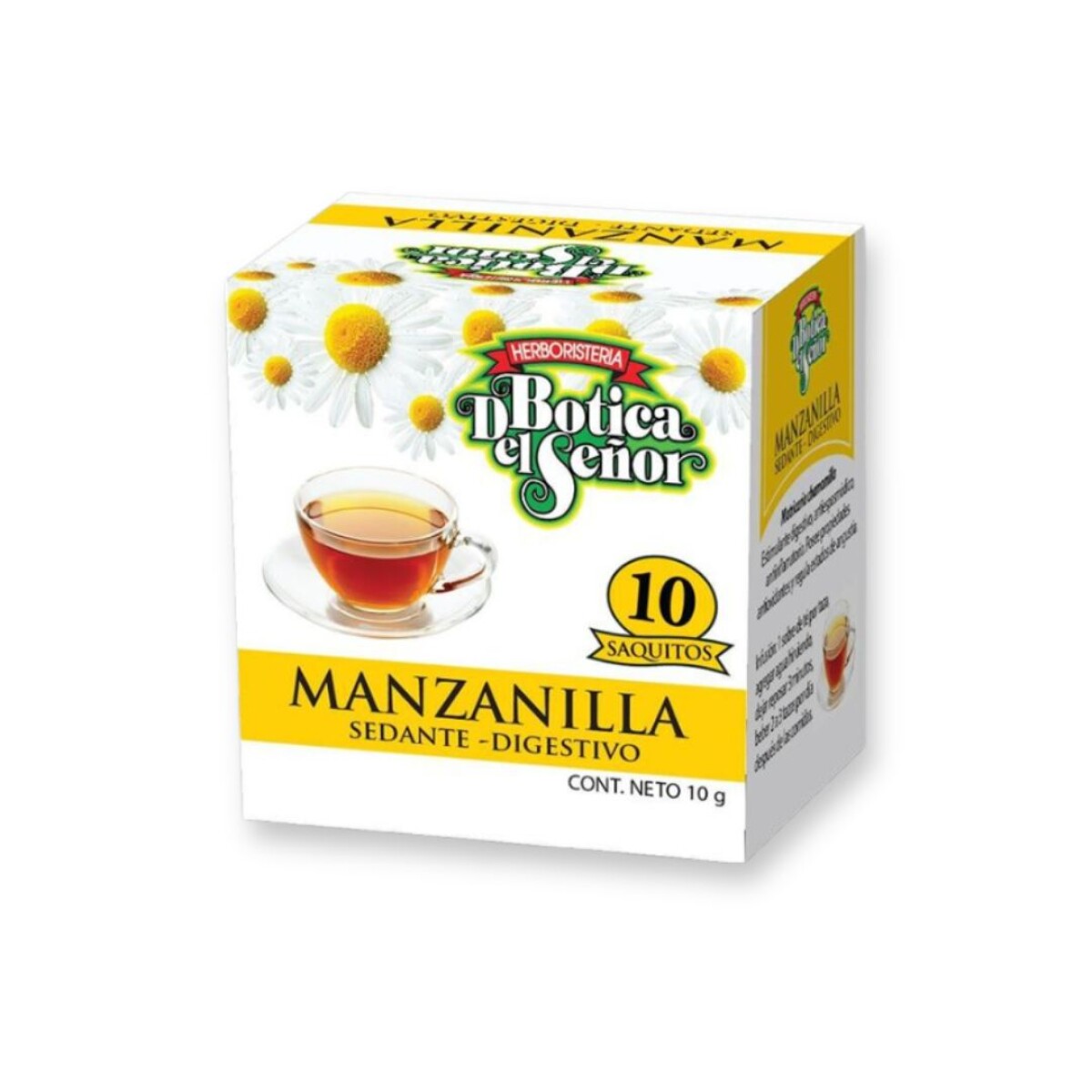 Té Manzanilla Botica Del Señor 10 Unidades 