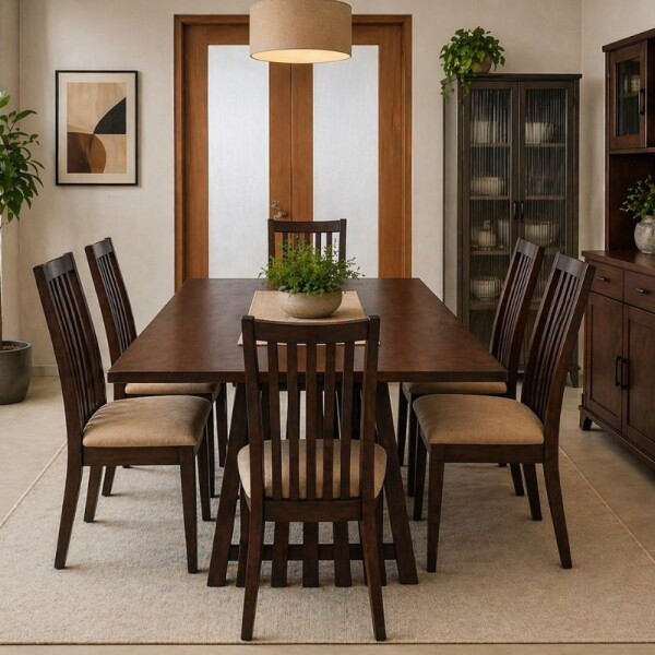 JUEGO DE COMEDOR MESA + 6 SILLAS - AZALEA JUEGO DE COMEDOR MESA + 6 SILLAS - AZALEA