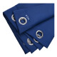 Cortinas Blackout 2 Paños 220cm X 140cm Satinado Calidad Azul