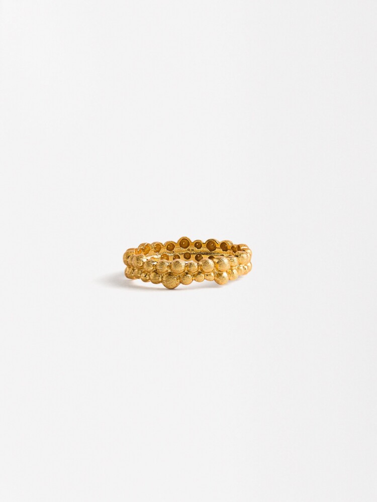 Anillo Dorado - Plata De Ley 925 dorado