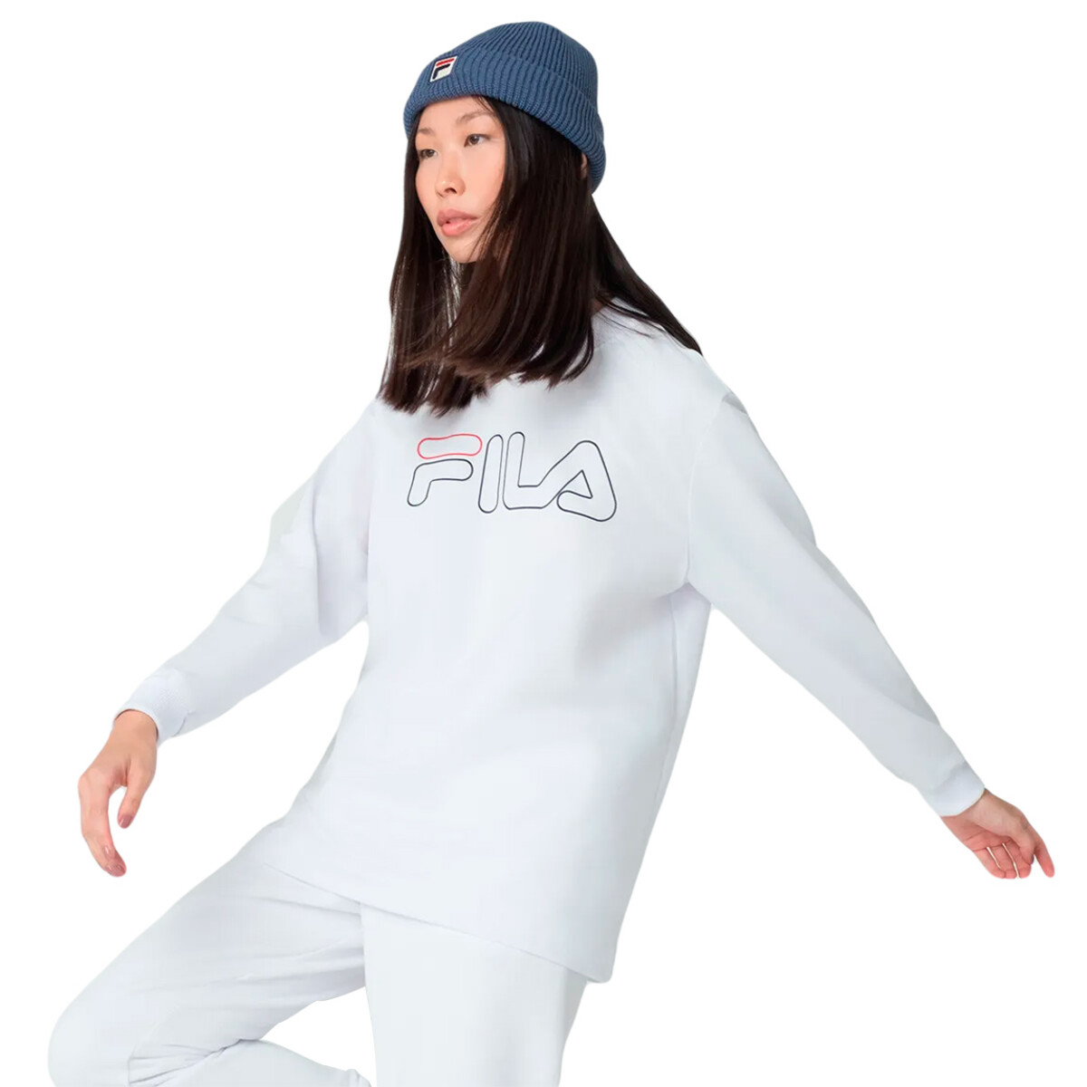 Buzo Mujer Fila Básico - Blanco 