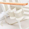 S61DBCB Reposera Playa Reclinable Mochila Sunnylife Oyster Stripe