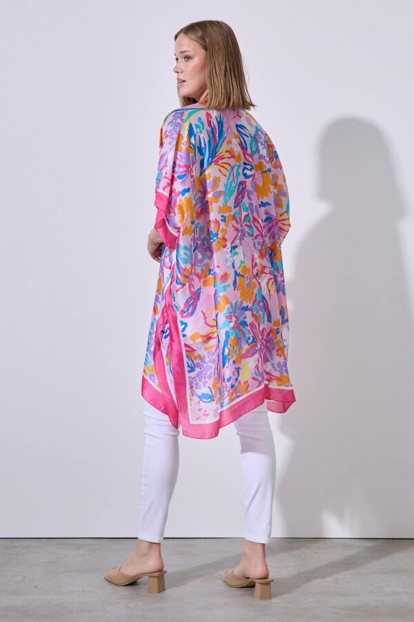 Kimono Flores MULTI/FUCSIA