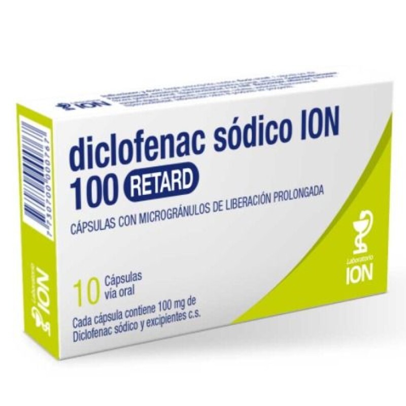 Diclofenac Ion Retard 100 mg x 10 cápsulas Diclofenac Ion Retard 100 mg x 10 cápsulas