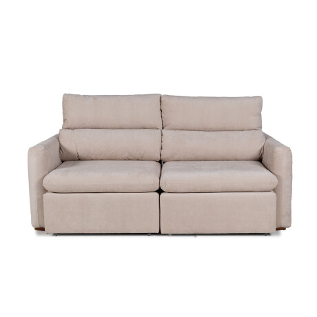 Sofá Dublin (Rebatible) - Microfibra - 2 cuerpos TC 1010 (Beige)