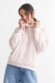 Hoodie sherpa Rosa Palido