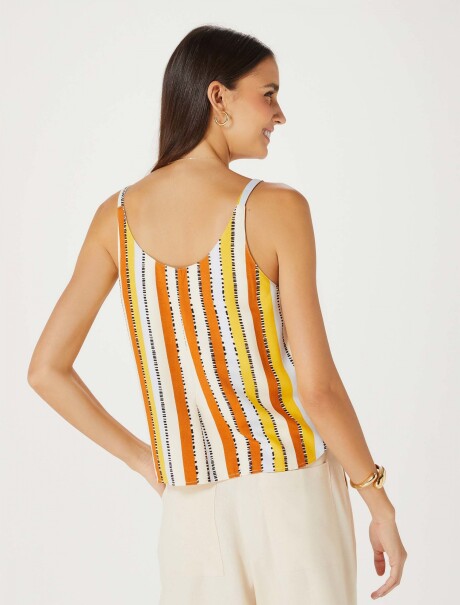 MUSCULOSA ESTAMPADA DE BRETEL FINO MULTICOLOR