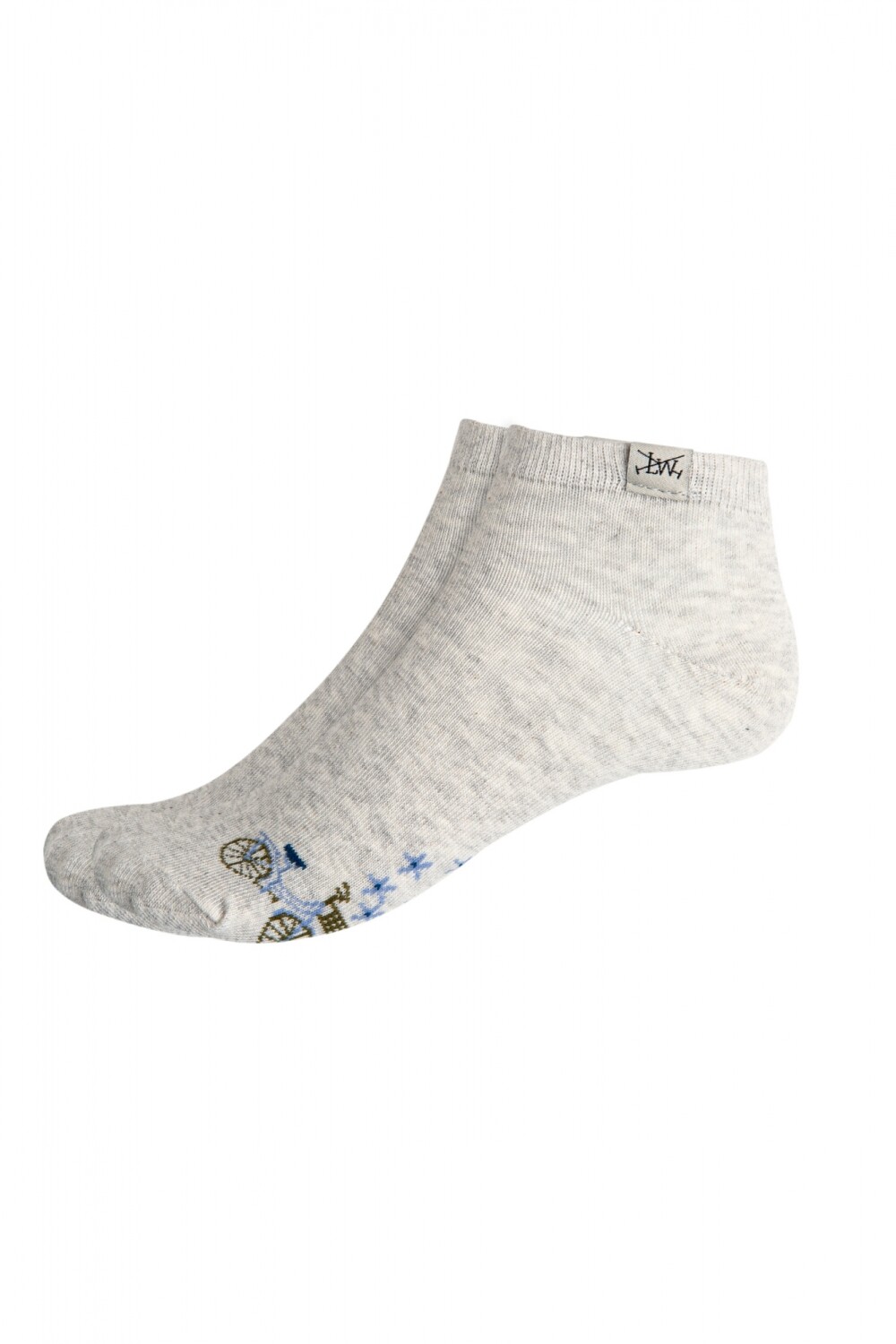 MEDIA FLORES PACK X 2 Gris