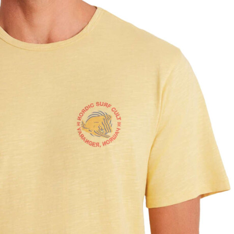 Remera Roark Surf Cult Organic Amarrilo