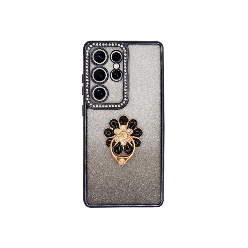 Protector para Samsung Galaxy S25 Ultra borde negro y anillo Protector Para Samsung Galaxy S25 Ultra Borde Negro Y Anillo