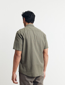 012265 CAMISA HARRINGTON LABEL Oliva