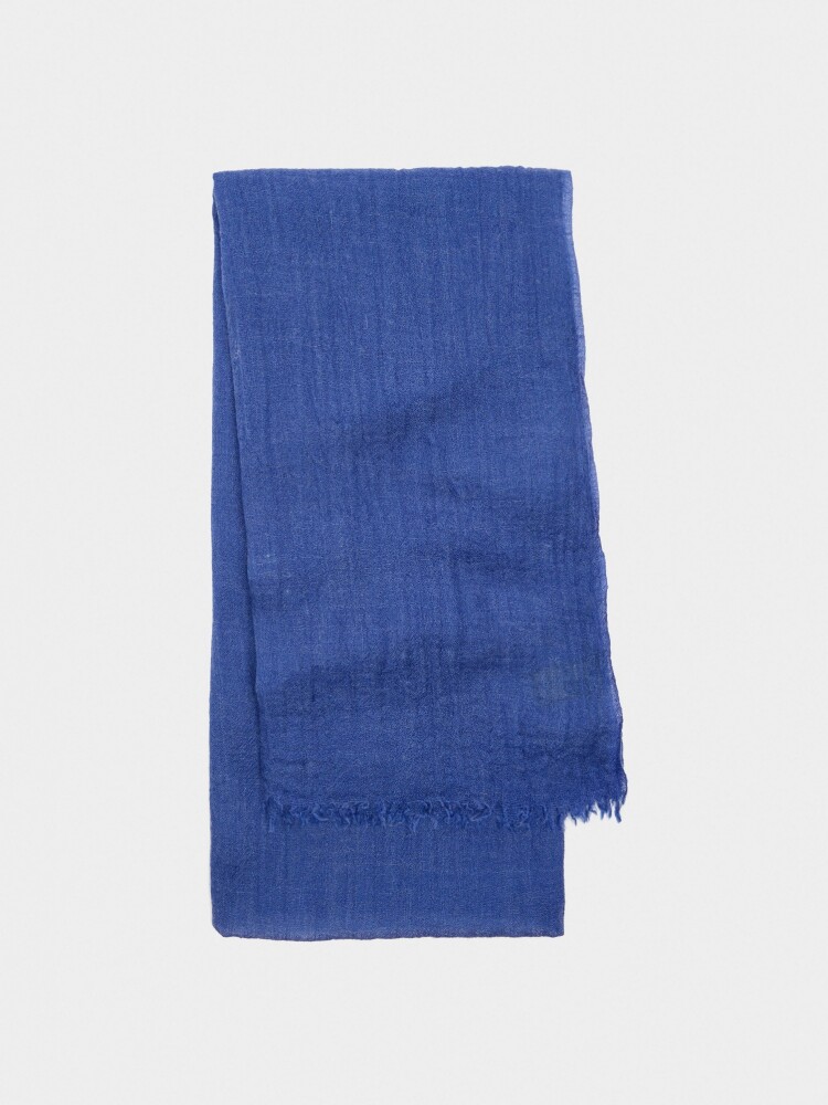 Pashmina Con Mezcla De Lana azul
