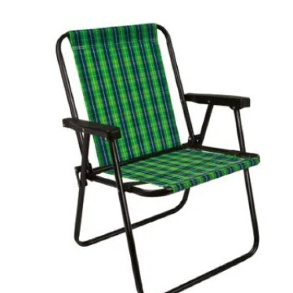 SILLA ALTA CUADROS NEGRO/VERDE NEGRO