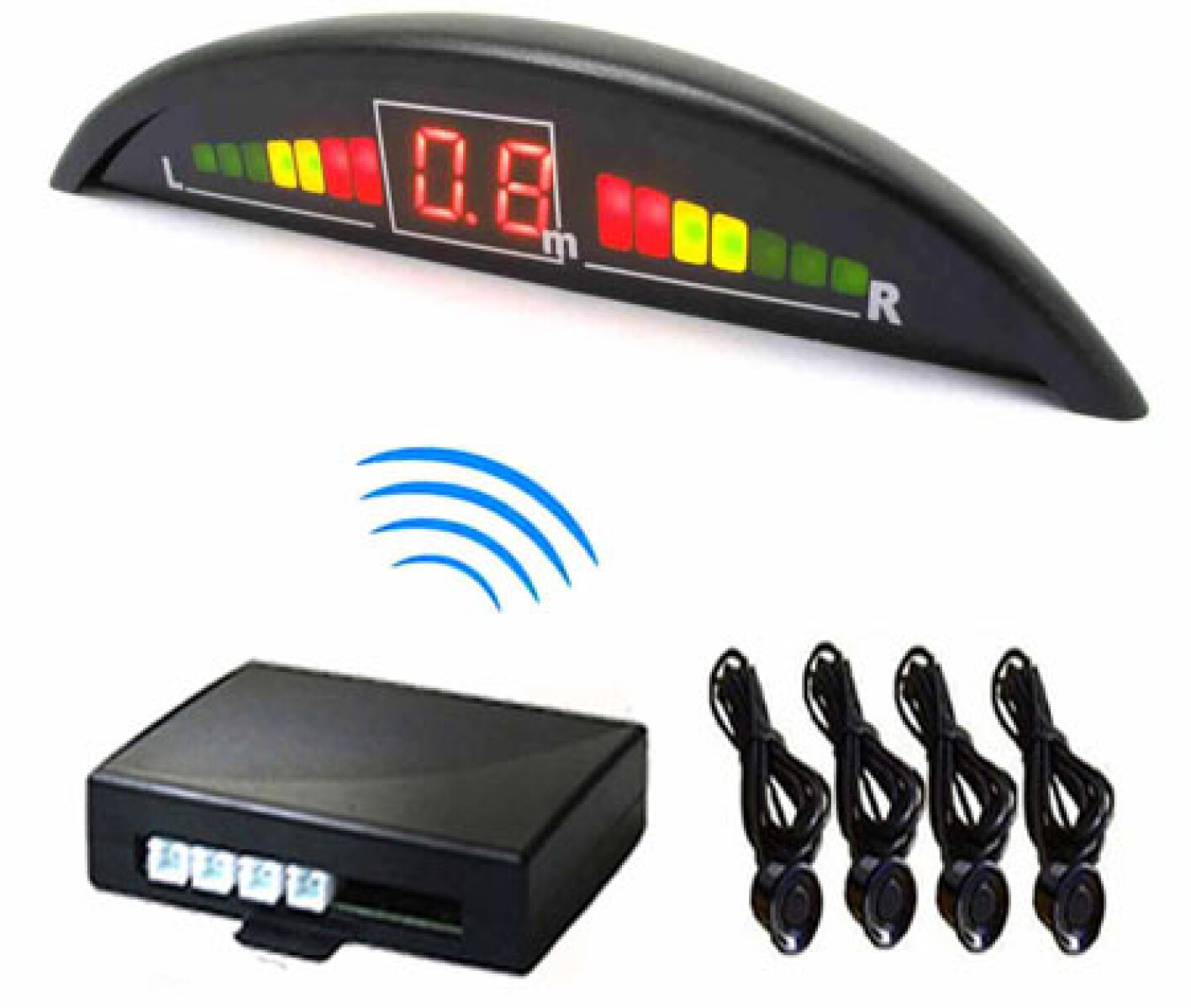 SEGURIDAD VIAL - SENSOR ESTACIONAMIENTO CON DISPLAY Y SONID - 