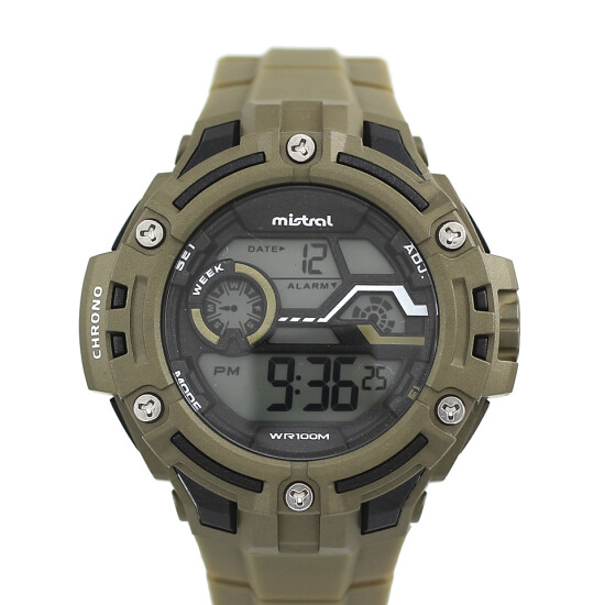 Reloj Mistral Deportivo Silicona Marron. "Producto sin caja" 0