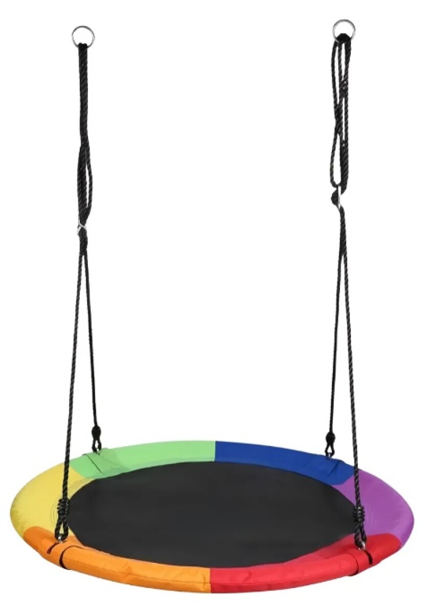 Hamaca De Jardín Base Circular Niños Columpio 1m Multicolor - Multicolor 