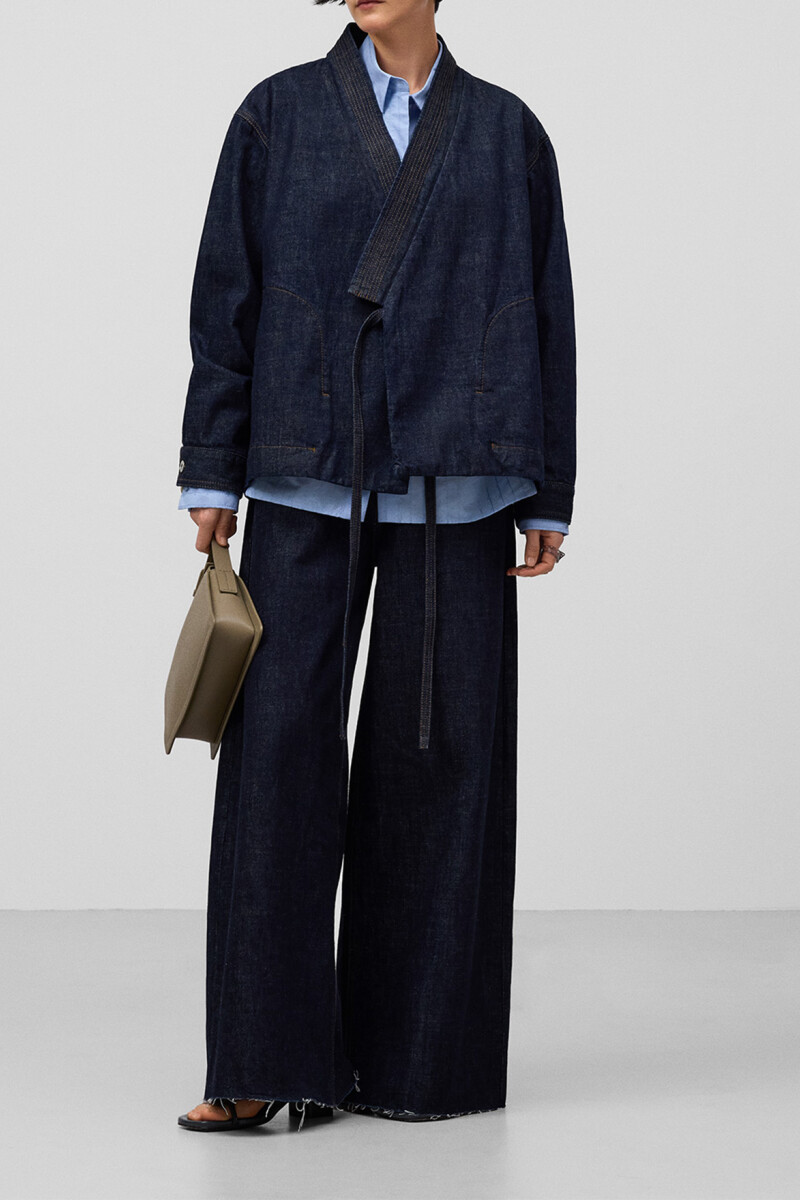 CHAQUETA KIMONO Azul