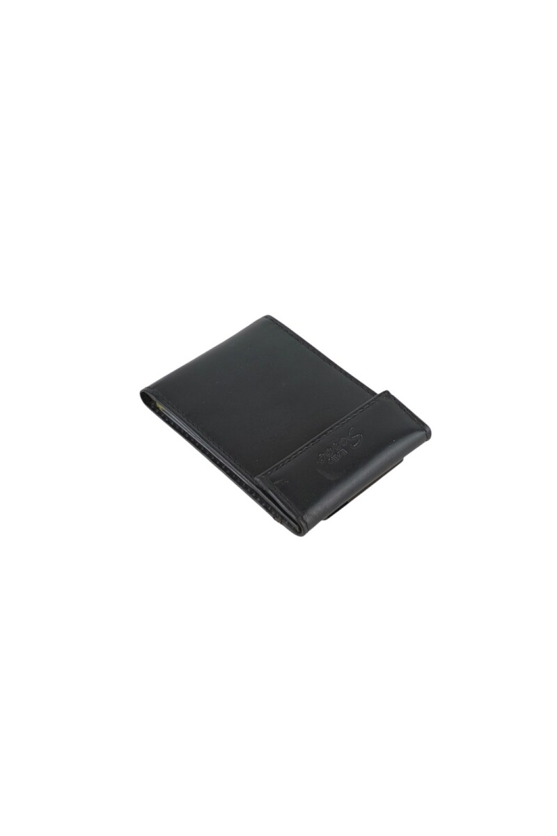 Porta documentos con separador transparente interior Negro