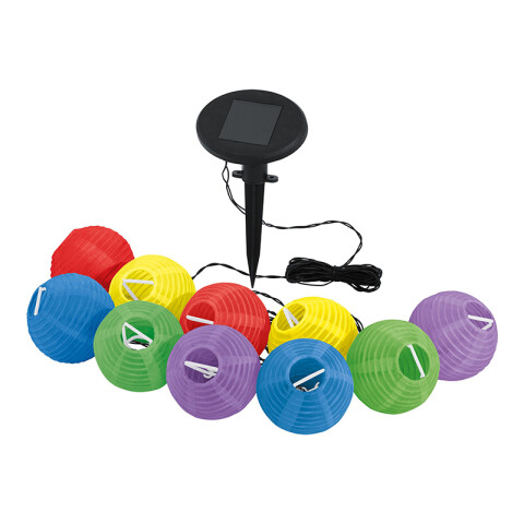 Set de 10 globos solar 10x0,06W cálido Z-SOLAR EG3812