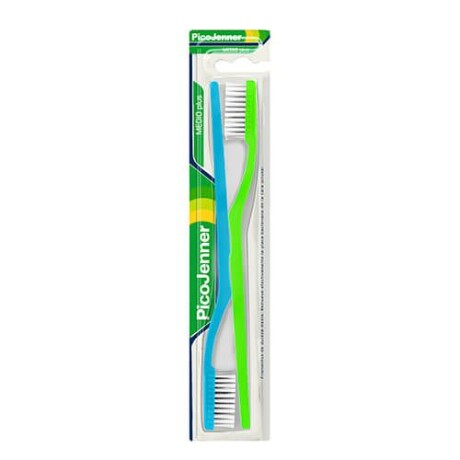 Cepillo de Dientes Pico Jenner Medio Plus 2 Unidades – Cepillo dental Cepillo de Dientes Pico Jenner Medio Plus 2 Unidades – Cepillo dental