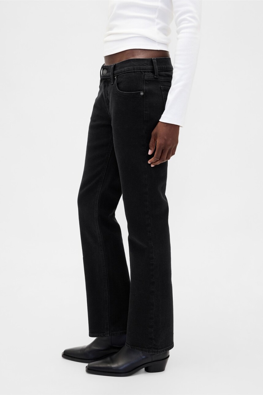 Jean 90S Straight Tiro Bajo Mujer Black 1