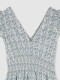Vestido Estampado Flores Gris