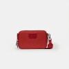Mini bag New Penny en efecto cuero Rojo
