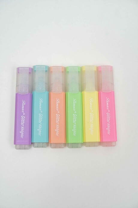 Resaltador Meiri, 6 Pcs Color Unico