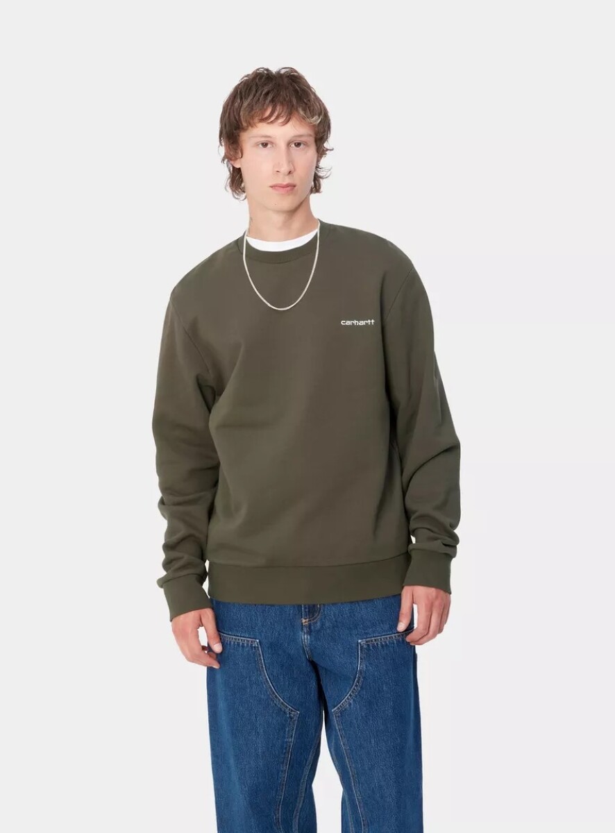 SCRIPT EMBROIDERY SWEAT 