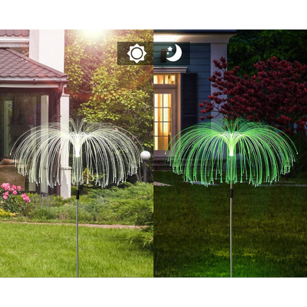 Adorno Jardin Luz Rgb Solar Medusa X2 Estaca Decoracion Adorno Jardin Luz Rgb Solar Medusa X2 Estaca Decoracion
