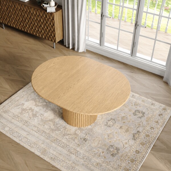 MESA DE COMEDOR VENTAGLIO Roble Claro - CIRCULAR