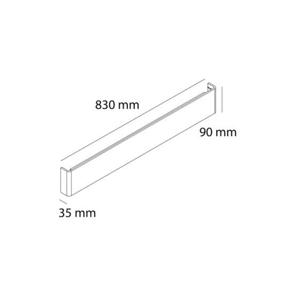 Lámpara de pared bidireccional LED 30W cálida 110° AO1158