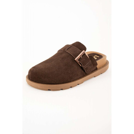 Zueco Gamuza Chocolate