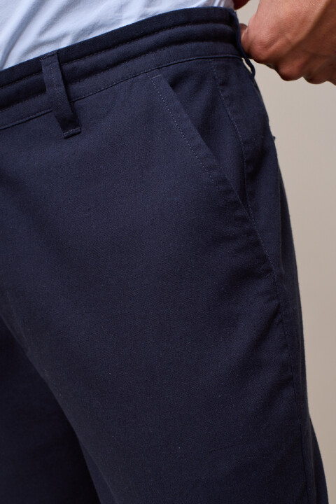 PANTALON LINO AVALONS26 POLANCO Azul