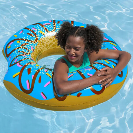 Flotador Donna Donut Inflable Bestway para Adultos y Niños Celeste