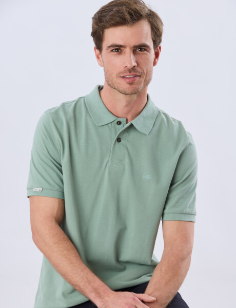 REMERA POLO LISA PIQUÉ Verde Claro