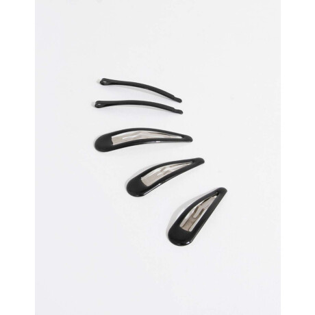Set De Hebillas Básicas Negro