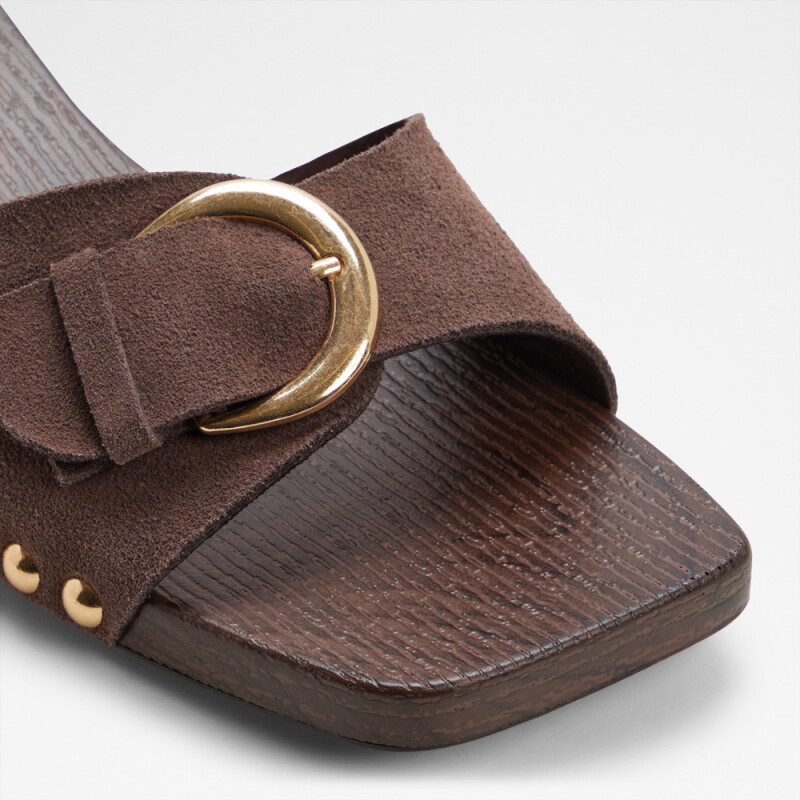 ALLORIA DARK BROWN LEATHER ESCARLATA