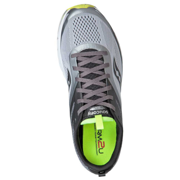 Zapatillas Deportivas Running De Hombre Saucony Men's Liteform Miles Gris/Negro/Amarillo