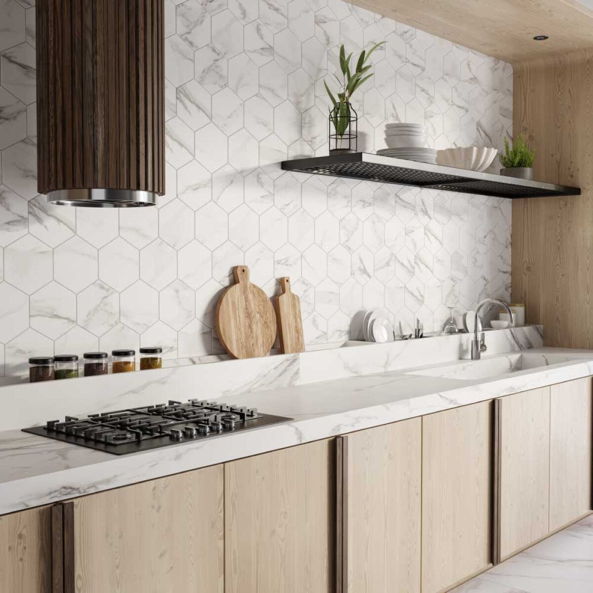 Porcelanato LM Calacata Light Mc - 2.99m2 