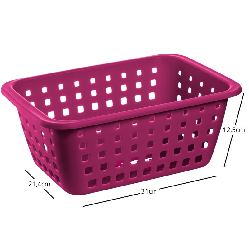 Set x2 Cestos grandes 5,2 lts VIOLETA