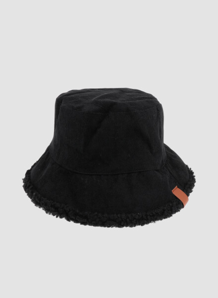 Bucket gema forrado dama Negro