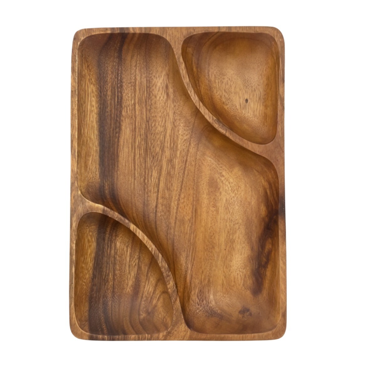 COPETINERO 3DIV EXT COL NEGRO 30.5X20X4CM MAD ACAC 