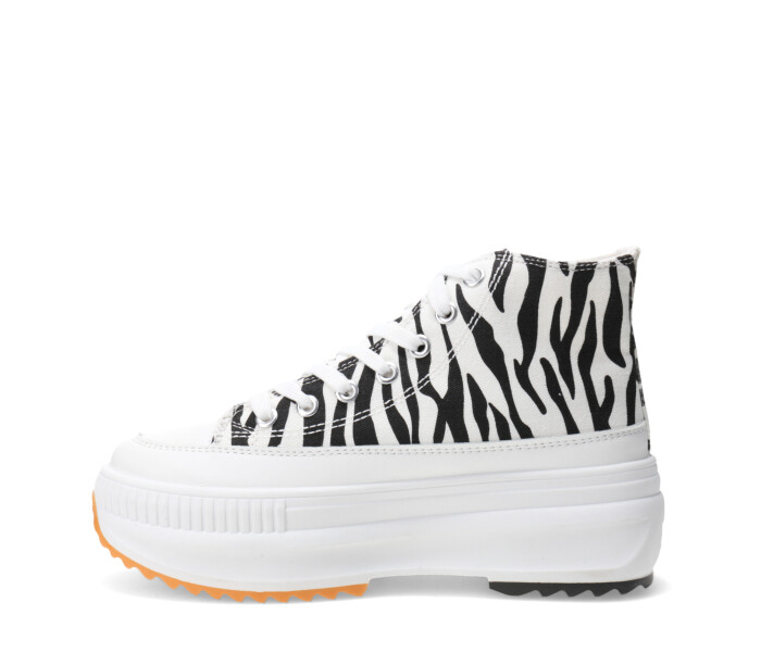Deportivo DERTY acordonado con plataforma Animal Print