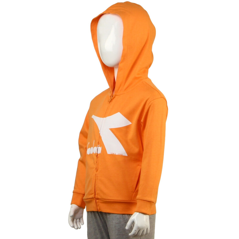 Diadora Ju.hoodie Fz - Jr Naranja
