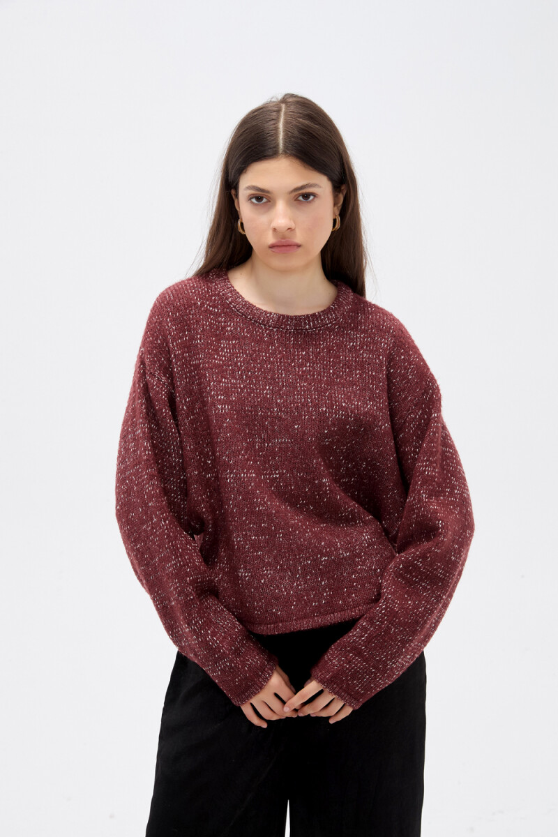 Sweater Ramin - Bordeaux Melange 