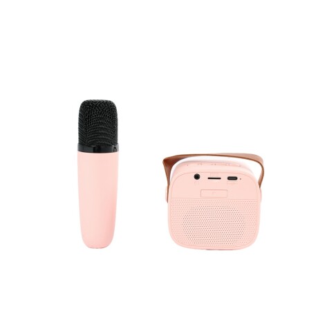 PARLANTE CON MICRÓFONO ROSADO INFANTIL PORTÁTIL PARLANTE CON MICRÓFONO ROSADO INFANTIL PORTÁTIL